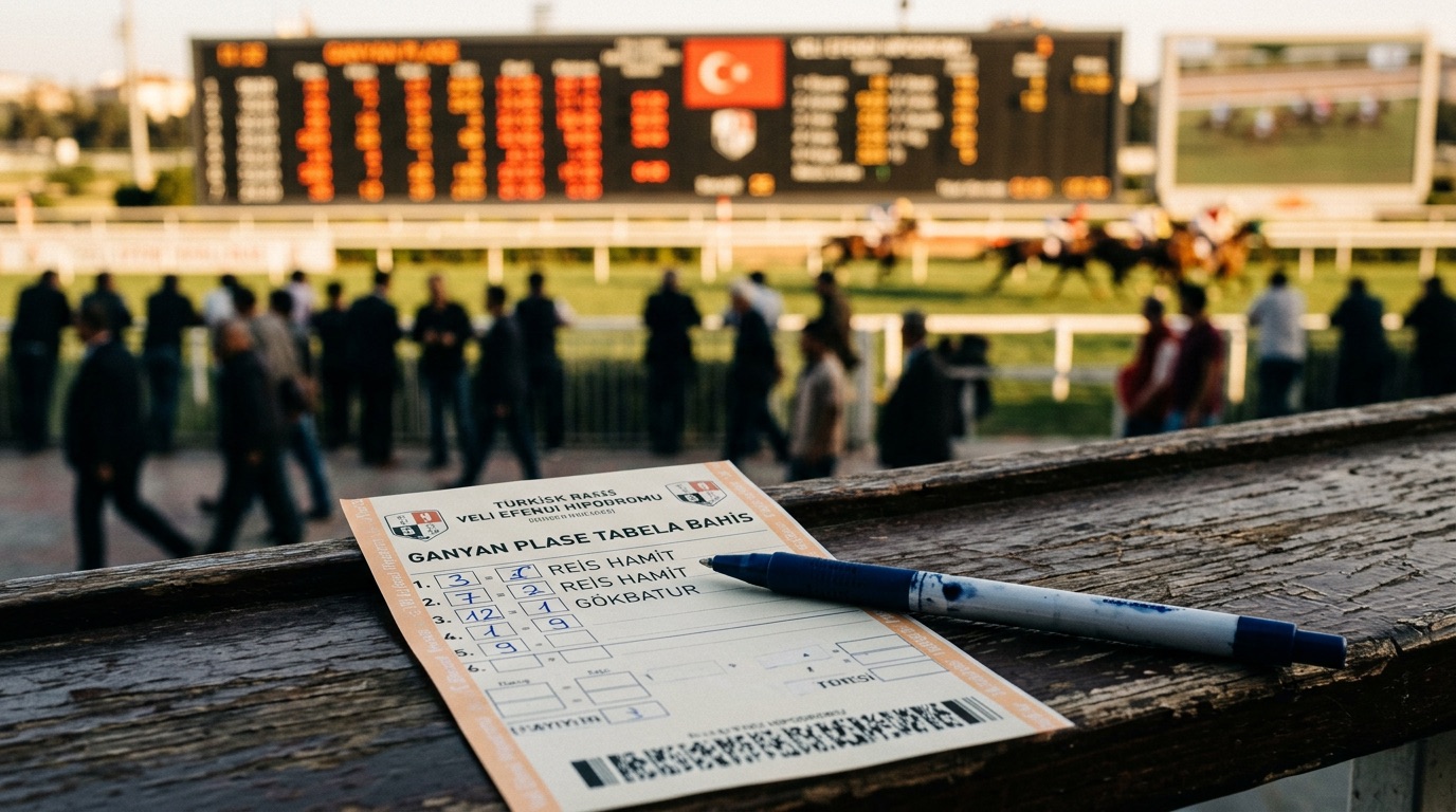 Hipodromda bahis kuponu ve oran tabelası